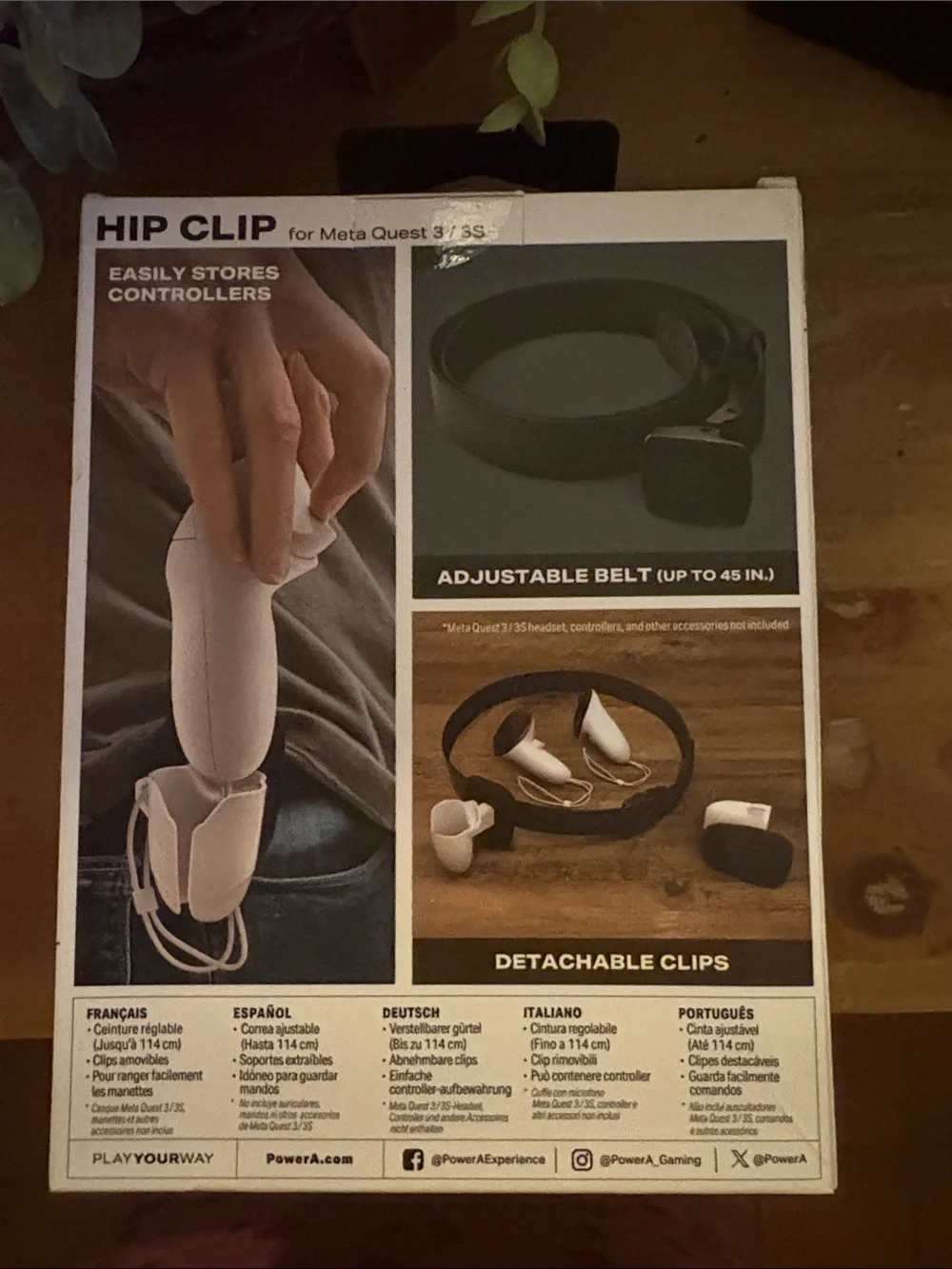 VR Controller Hip Clip‎ Holster | PowerA Meta Quest 3 / 3S - NEW